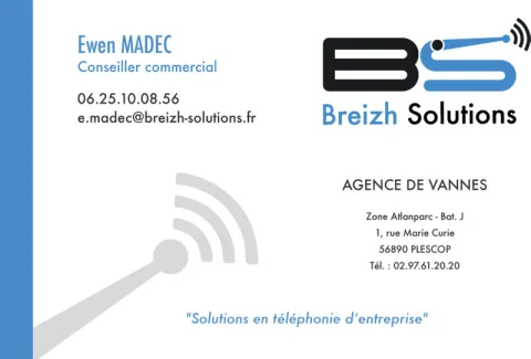 Carte visite Breizh Solution